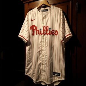 Phillies Striped Baseball Jersey